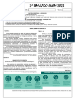 2º Simulado Enem 2023 - Proposta de Redação