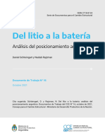 Del Litio A La Batería - Análisis Del Posicionamiento Argentino