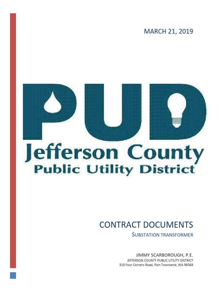 Jpud Sub XFMR 2019 PDF Transformer Electrical Wiring