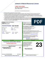 New Jersey Division of Fish and Wildlife License Document, PDF, Identity  Document