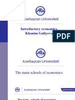 The Main Schools of Economics