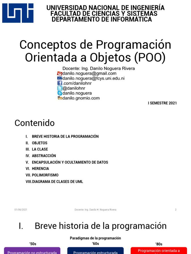 Conceptos de Programación Orientada A Objetos | PDF | Lenguaje de ...