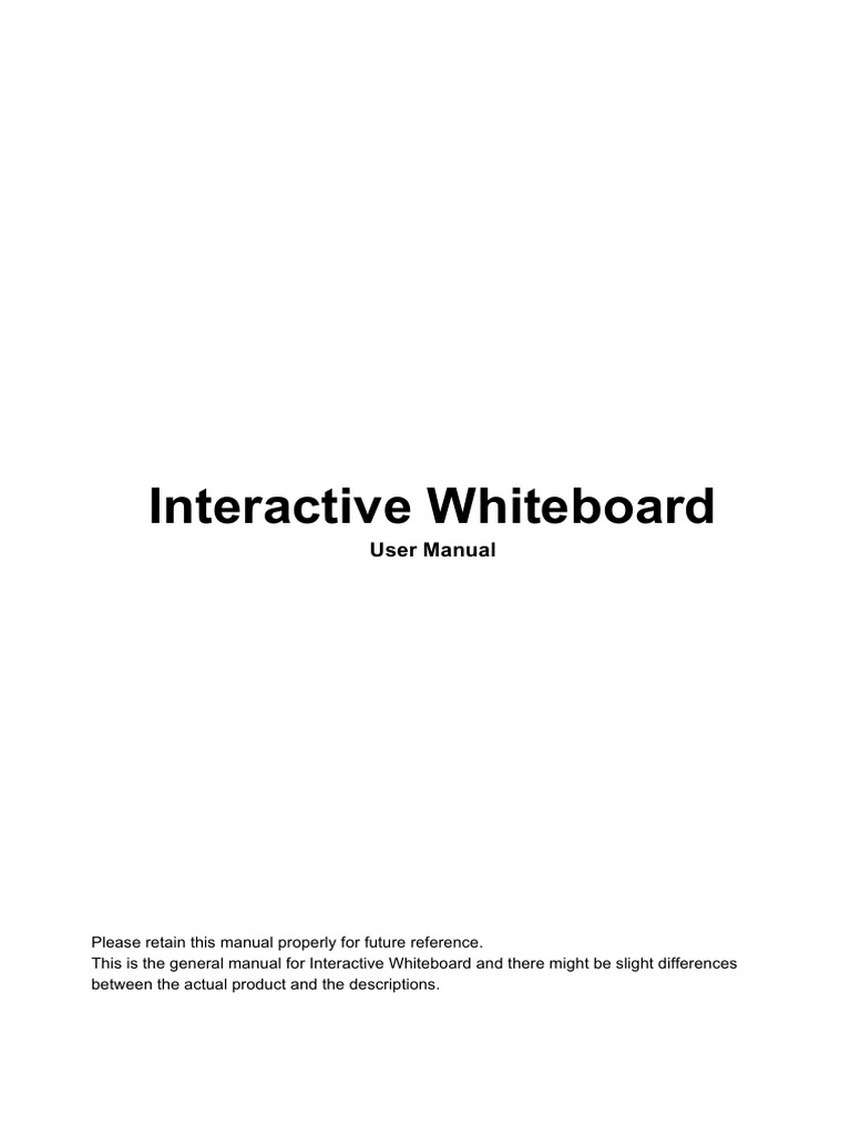 Interactive Whiteboard Installation Guide | PDF | Home & Garden | Computers