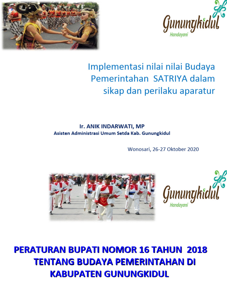 Implementasi Budaya Satriya di Pemda DIY | PDF | Karier & Perkembangan