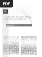 Optional Reading: Influencing The Policy Process