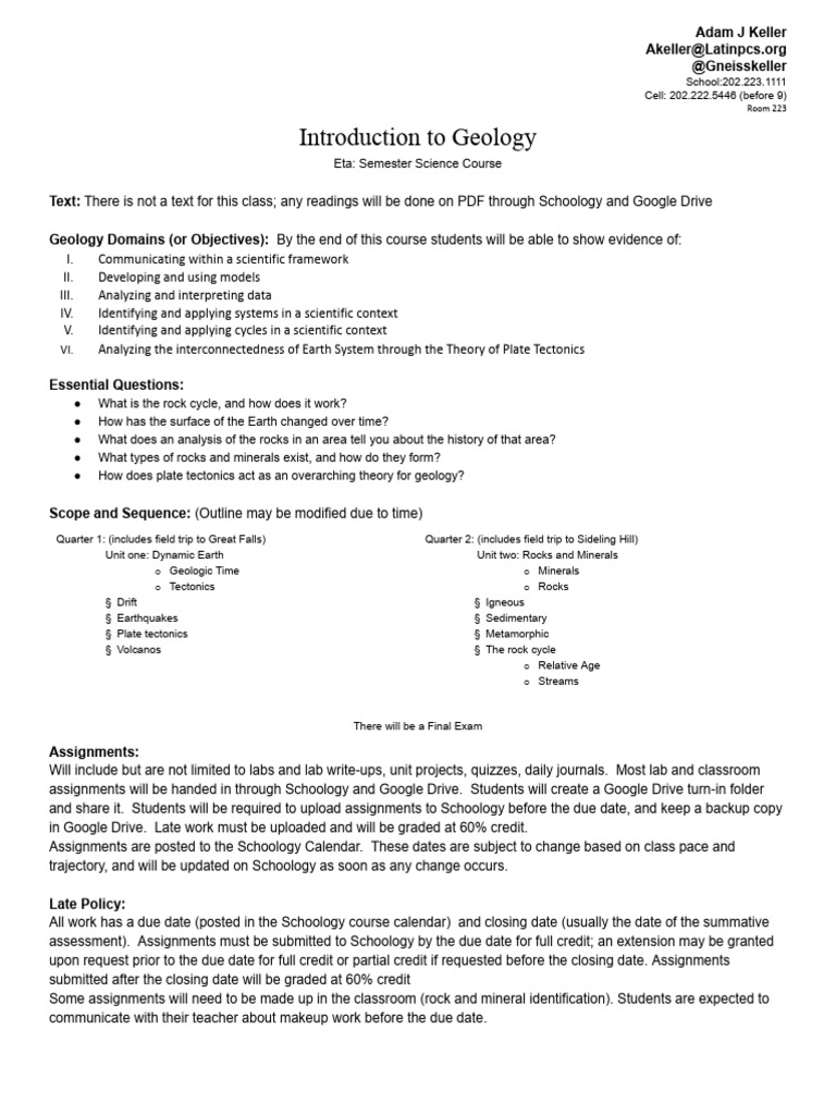 GEOLOGY FOR CIVIL ENGINEERS SYLLABUS visual data 8