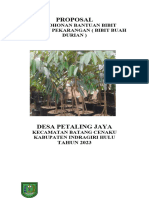 Proposal Bibit Tanaman Buah Durian