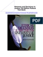Ethical Dilemmas and Decisions in Criminal Justice 7th Edition Pollock Test Bank