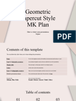 Geometric Papercut Style Marketing Plan by Slidesgo