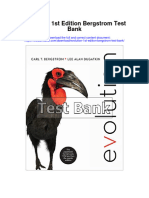 Evolution 1st Edition Bergstrom Test Bank