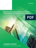2020 IPF - Benchmarking Real Estate Investment Performance - The Role of ESG Factors (July 2020) Summary Report