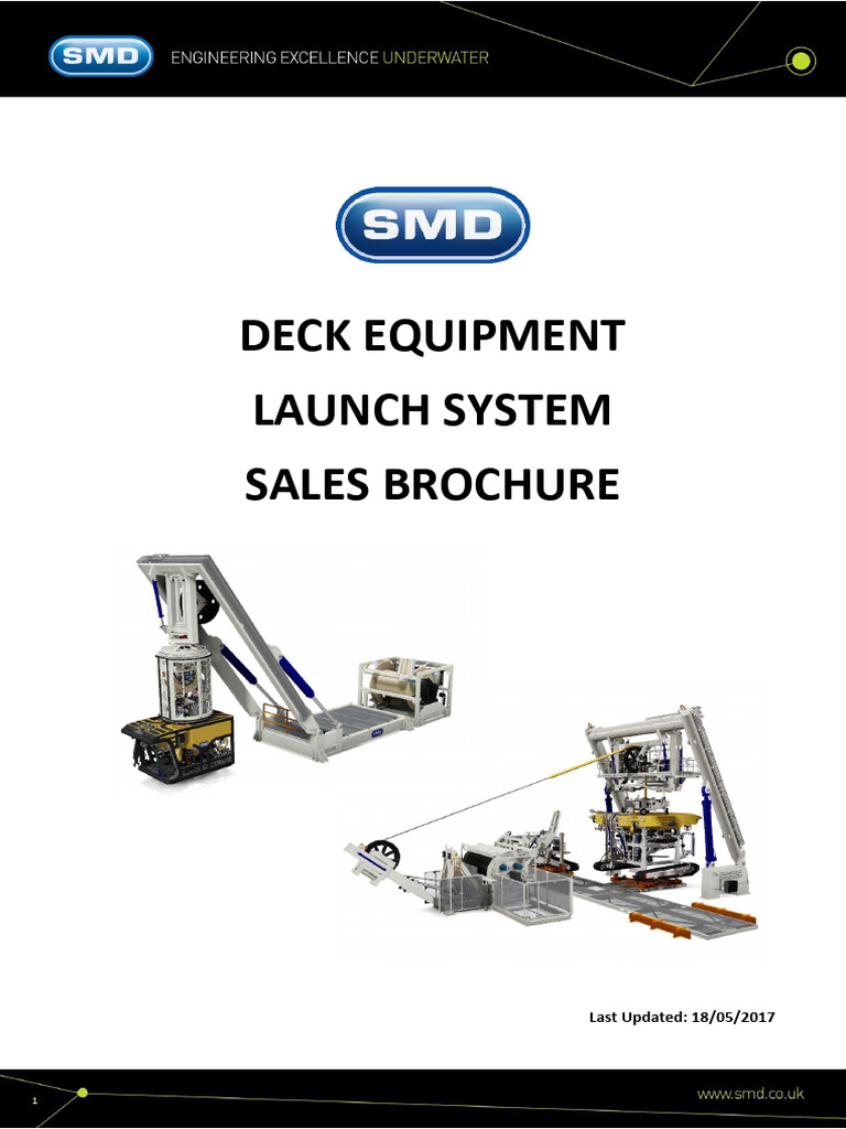 ROV Launch System Sales Brochure | PDF | Elevator | Crane (Machine)