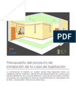 Presupuesto Del Proyecto de Instalación de La Casa de Habitación