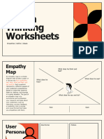 MGT 191 Design Thinking Worksheets