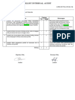 2 (Marketing) L4FRM-JB-WMA-009 Rev.00 (Checklist Internal Audit Marketing)