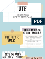TRIBU UTE - INDIOS NORTE AMERICANOS - Analisis
