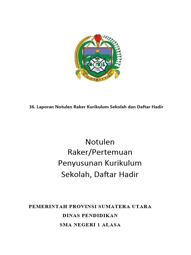 Notulen Rapat Penyusunan Kurikulum | PDF