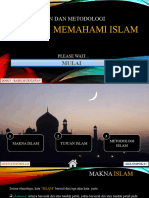 Makna, tujuan dan metodologi memahami Islam
