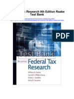 Federal Tax Research 9th Edition Raabe Test Bank