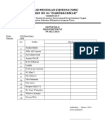 Daftar Hadir Pai Xii