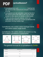 Cycloalkanes