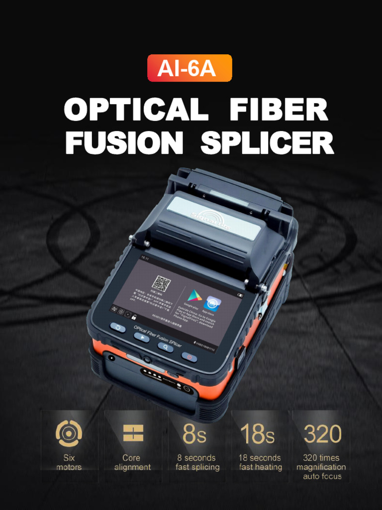 AI-6A Fusion Splicer Overview | PDF | Optical Fiber | Usb
