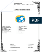 Daftar Nilai Kelas VI SMT 1 K13 - SDN CIBUNAR 01