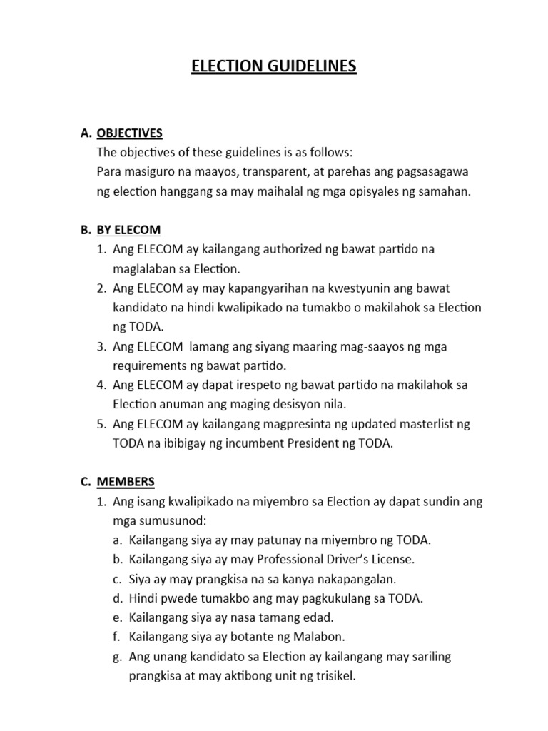 Local Purchase Committee Guidelines Sample