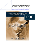 Financial Accounting in An Economic Context 8th Edition Pratt Test Bank