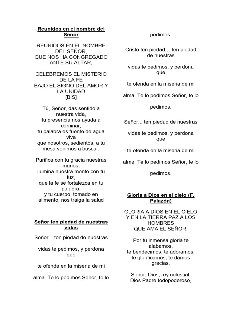 Reunidos en el Nombre del Señor | PDF | Pecado | Cristo (título)