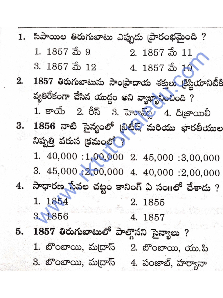 Modern Indian History - 1 | PDF