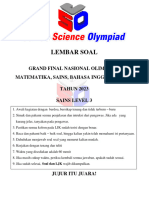 Soal Grand Final Jso Sains Level 3