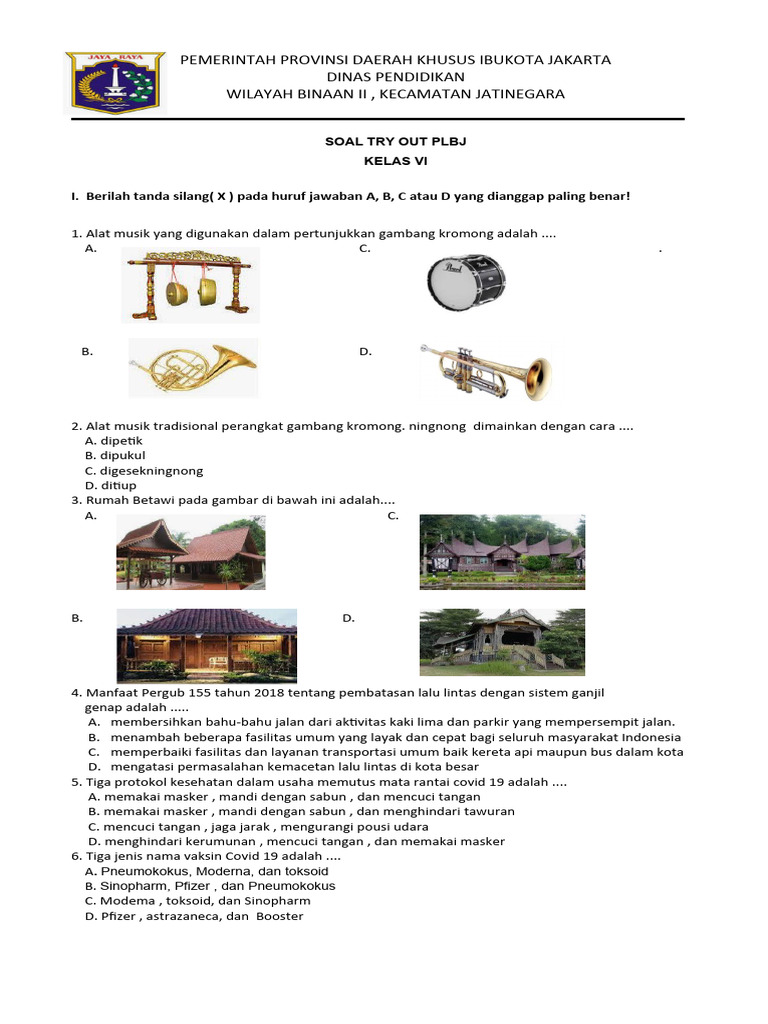 Soal To Us Plbj 2022 Pdf