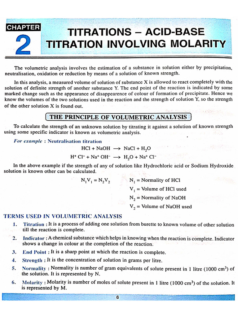 11th Titration PDF