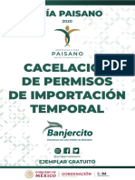 Cancelacion Permisos de Importacion Temporal