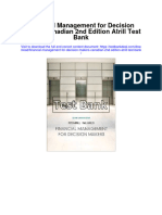 Financial Management For Decision Makers Canadian 2nd Edition Atrill Test Bank
