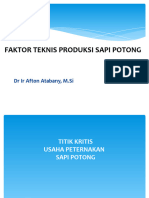 Dr. Afton Faktor Teknis Produksi
