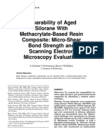 Reparability of Aged Silorane With Methacrylate-Based Resin Composite: Micro-Shear Bond Strength and Scanning Electron Microscopy Evaluation