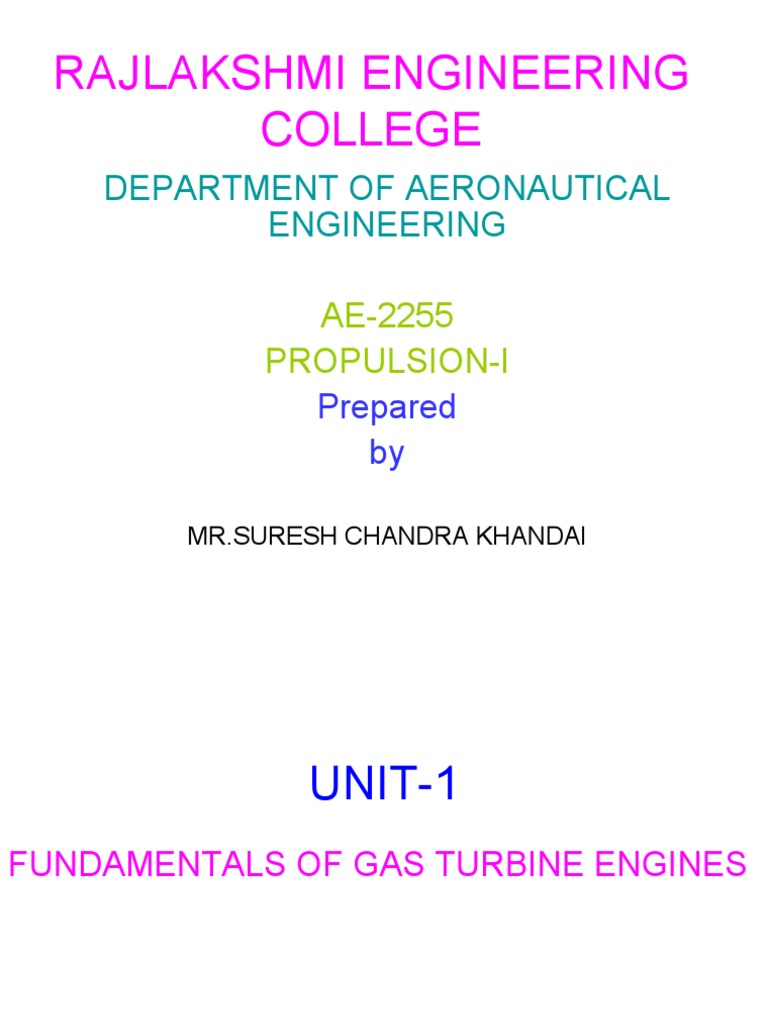 Fundamentals of Gas Turbine Engines | PDF | Jet Engine | Combustion