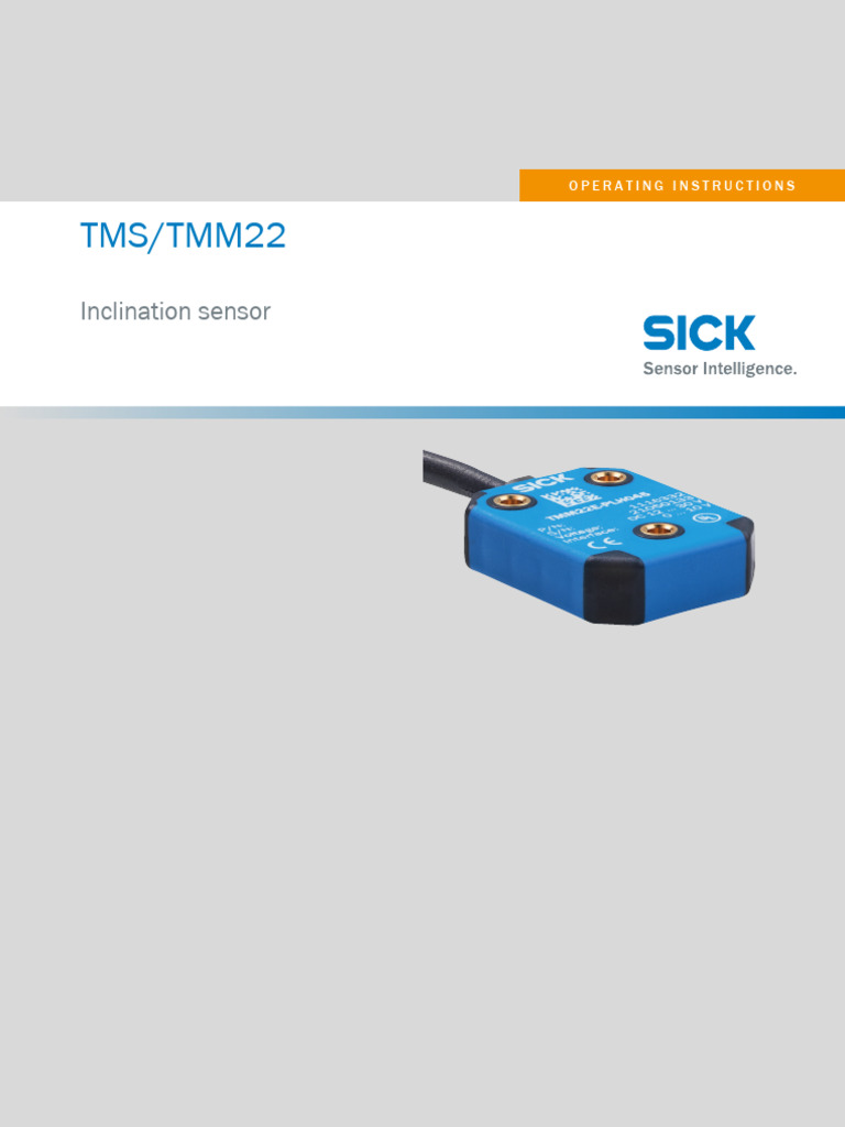 Operating Instructions Tms tmm22 Inclination Sensors en Im0096391 | PDF ...