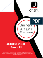 Monthly Current Affairs Consolidation (August 2023) Part-II