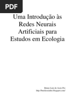Uma Introdução às Redes Neurais Artificiais para Estudos em Ecologia