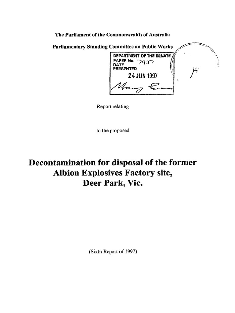 1997 - PP109 Albion Exp Fcy Devontamination | PDF