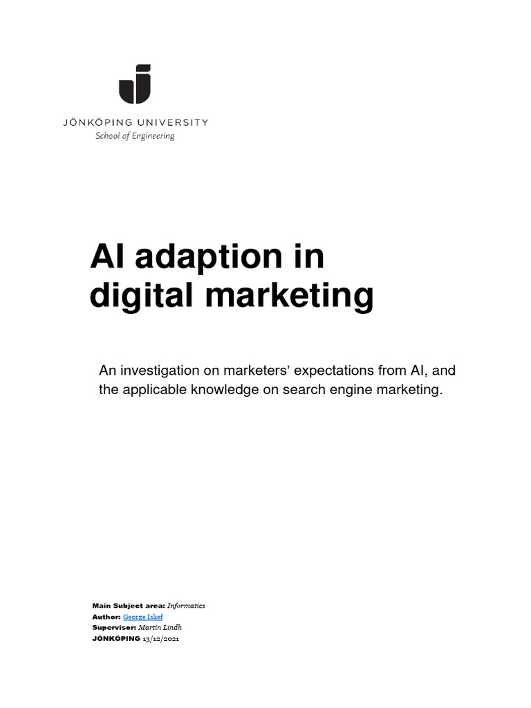 AI in Search Engine Marketing Insights | PDF | Artificial Intelligence ...