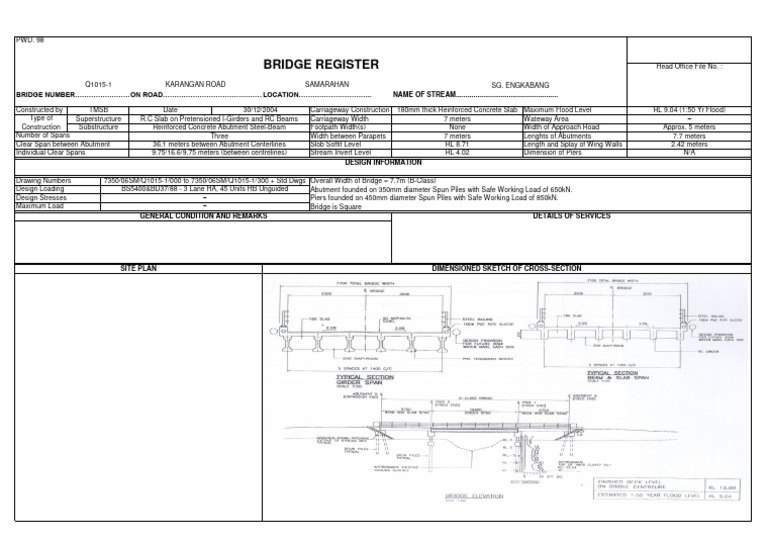 PWD Bridge Specifications and Details | PDF | Bridge | Architectural Design