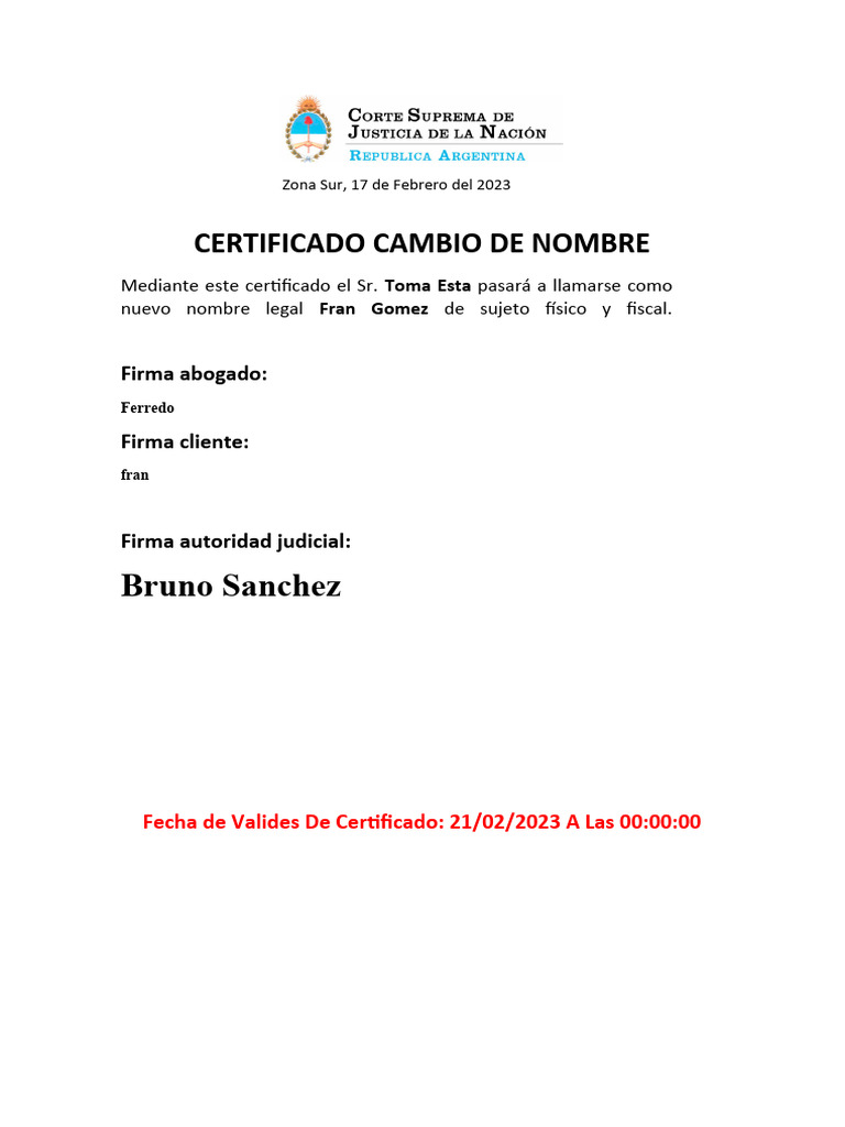 CERTIFICADO CAMBIO DE NOMBRE Firmado 1 PDF