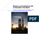 Financial Markets and Institutions 5th Edition Saunders Test Bank