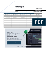 Free Gap Analysis Template ProjectManager WLNK