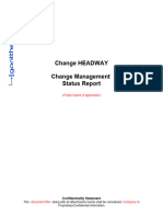 CH Change Management Status Report Template