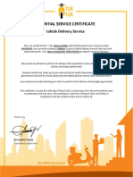 Essential Service Certificate 1